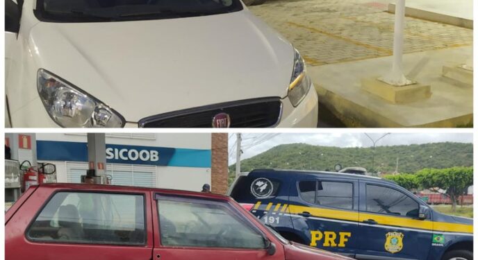 PRF recupera dois veículos roubados no interior da Bahia