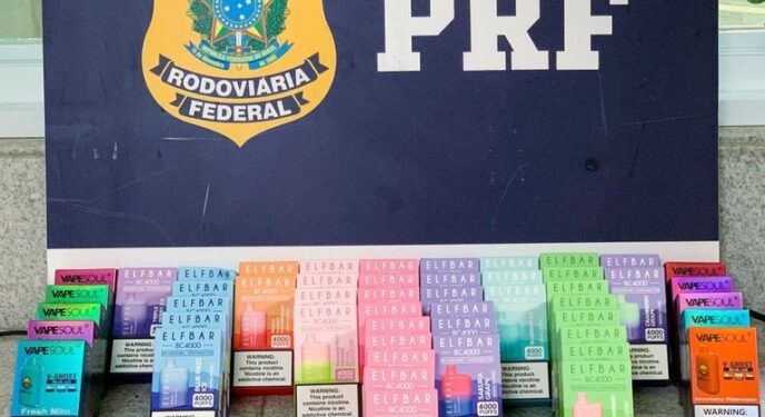 PRF apreende cigarros eletrônicos contrabandeados na Bahia