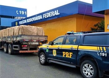 PRF apreende 31 mil kg de cimento sem nota fiscal na Bahia