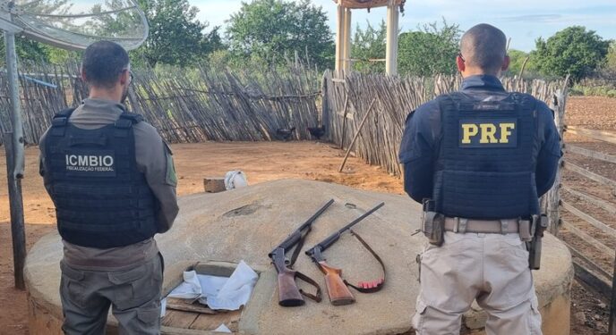 PRF, ICMBIO e Inema realizam combate a caça ilegal na Bahia