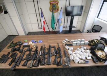 PF, PM e PC vb interceptam bonde com 13 fuzis na Bahia