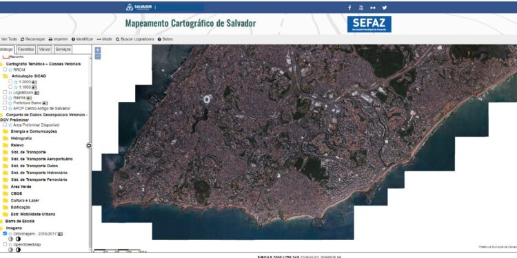 Salvador: Prefeitura atualiza mapa cartográfico; 20 mil imagens devem ser geradas