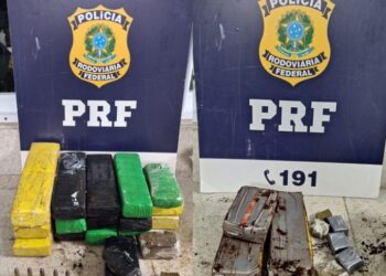 Em 2 ocorrências, PRF prende 3 pessoas com drogas e munições no interior baiano