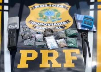 PRF apreende pedras preciosas e maconha em carro na Bahia