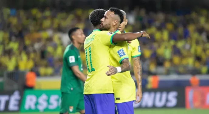 Eliminatórias: Brasil goleia a frágil Bolívia