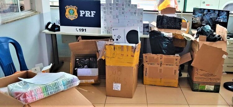 PRF apreende mais de 330 produtos de origem estrangeira sem nota fiscal
