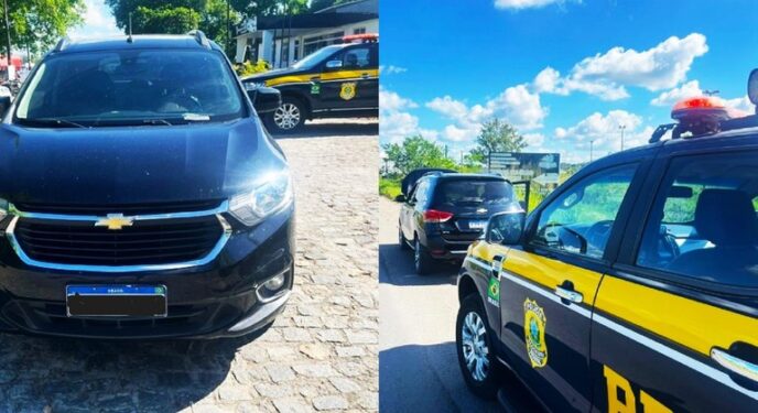 Carro com placas falsas e motocicleta são recuperados pela PRF na Bahia