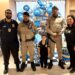 Menino comemora aniversário com a presença de policiais militares baianos
