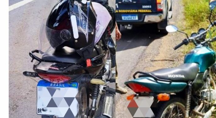 Três motocicletas roubadas são apreendidas pela PRF na Bahia