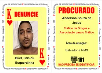 Baralho do Crime da SSP ganha 5 novas integrantes