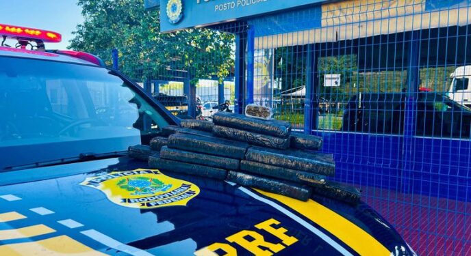 PRF apreende 19 kg de drogas em fiscalização a ônibus na Bahia
