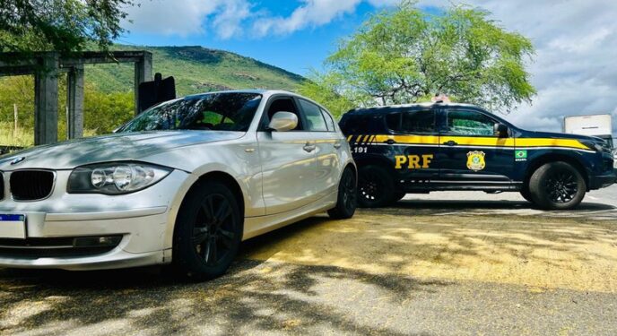 Motorista de BMW com registro de estelionato é detido pela PRF