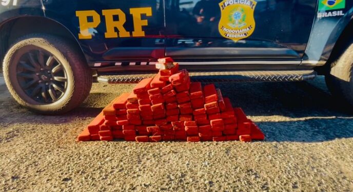 PRF apreende maconha e cloridrato de cocaína ao fiscalizar ônibus na Bahia