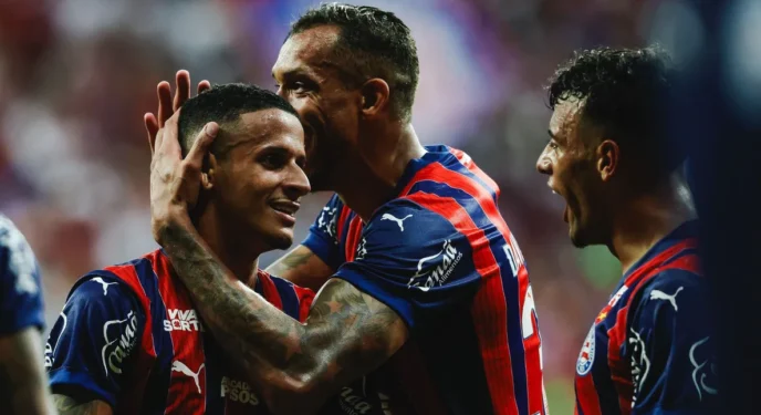 Copa Brasil: Bahia abre vantagem sobre o Fluminense