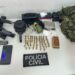 Ação policial apreende armas, munições e granadas de grupos criminosos