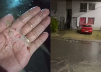 Interior baiano registra chuva de granizo