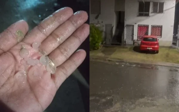 Interior baiano registra chuva de granizo
