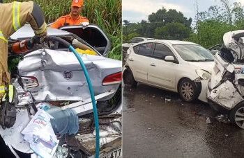 Acidente entre 13 veículos deixa 6 feridos em rodovia na Bahia