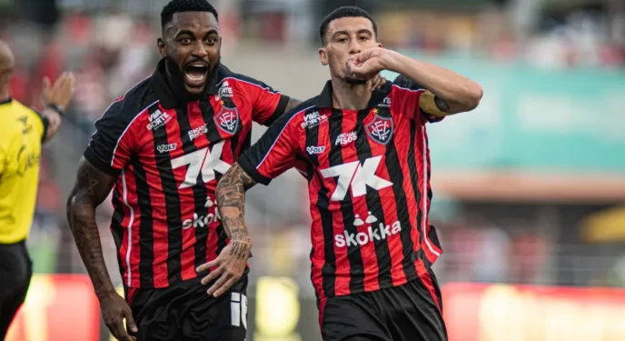 Copa Nordeste: Vitória vence CRB fora de casa em jogo de 6 gols