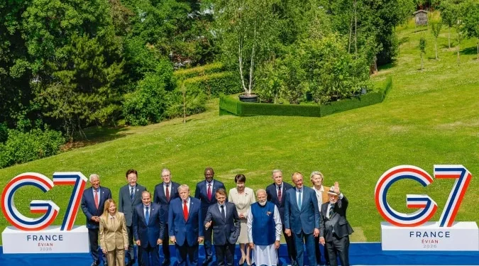 Lula é ignorado por Trump e fica satisfeito com foto no G7