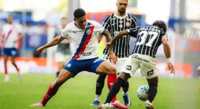 Brasileiro: Bahia e Corinthians empatam na Fonte Nova