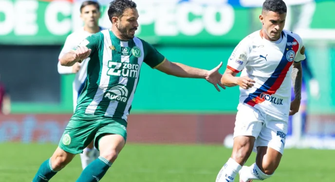 Brasileiro: Bahia fica na frente 3 vezes e cede empate a Chapecoense