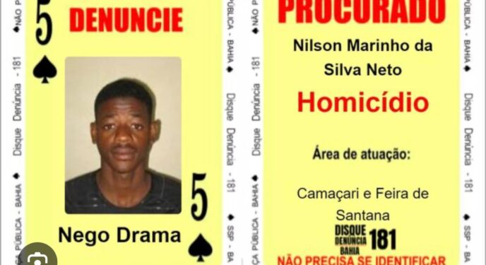 “Nego Drama”, integrante do Baralho do Crime, morre em confronto com a Polícia