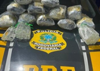 PRF apreende maconha e lança-perfume em ônibus na BR-116 na Bahia